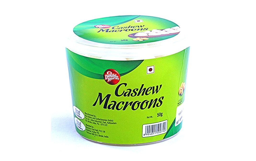 Double Horse Cashew Macroons    Tub  50 grams